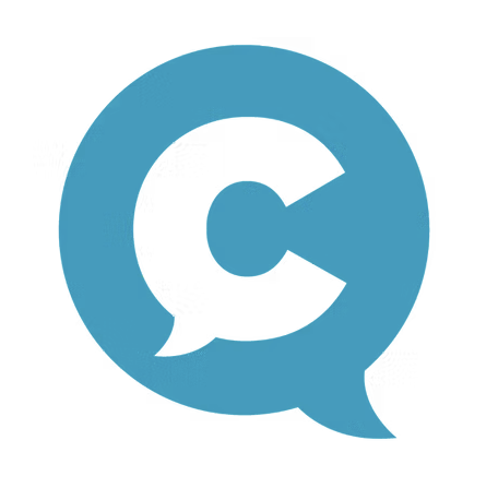 CAPITAL blue speech bubble logo